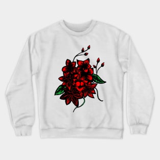 Red floral bouquet Crewneck Sweatshirt